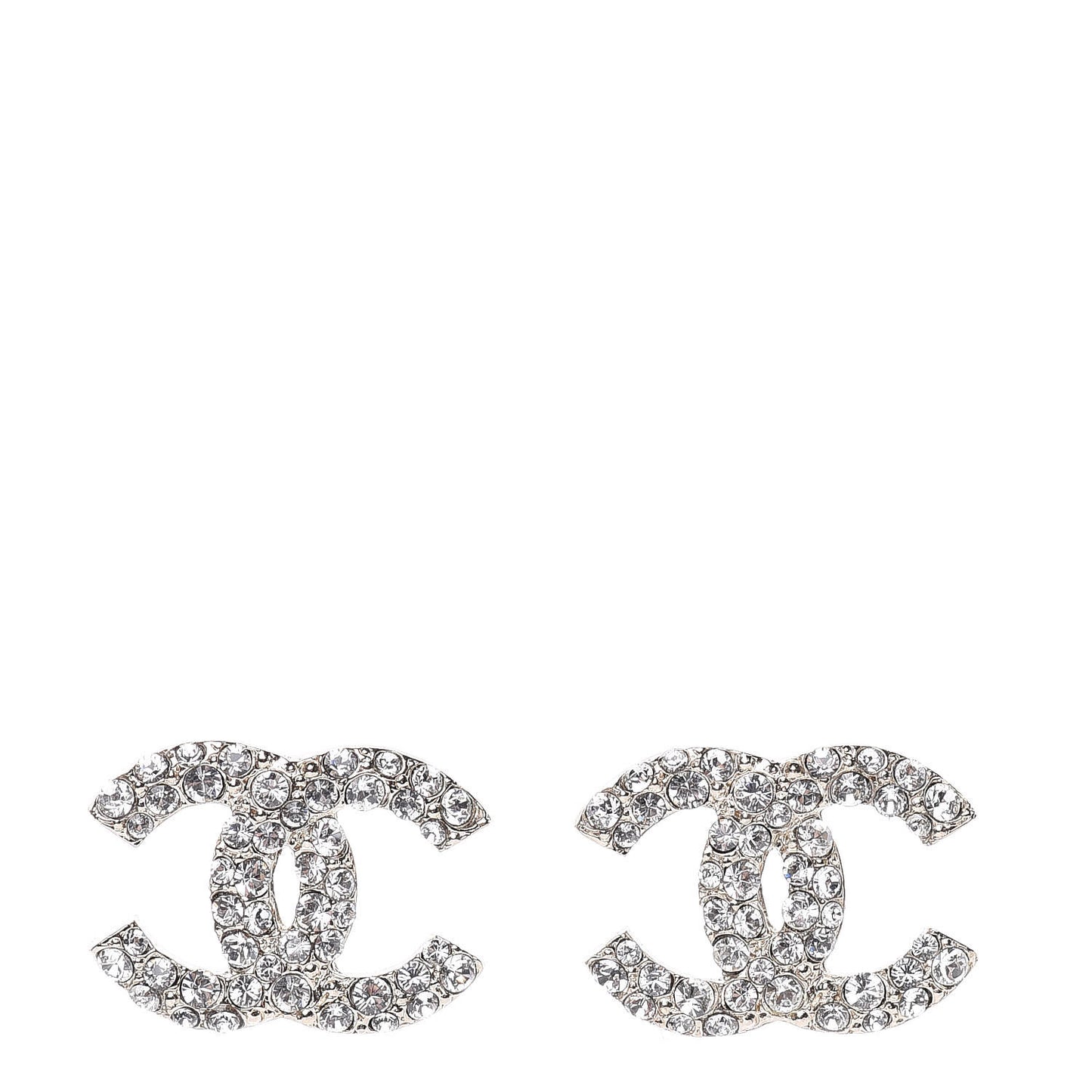 Crystal CC First Class Stud Earrings Gold