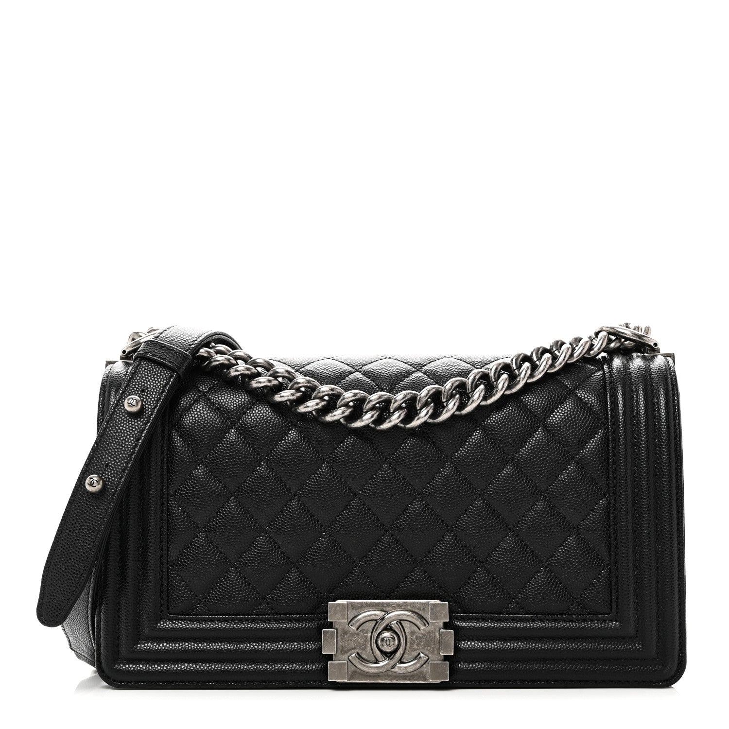 Chanel Caviar Quilted Medium Boy Flap Black 1 of 10