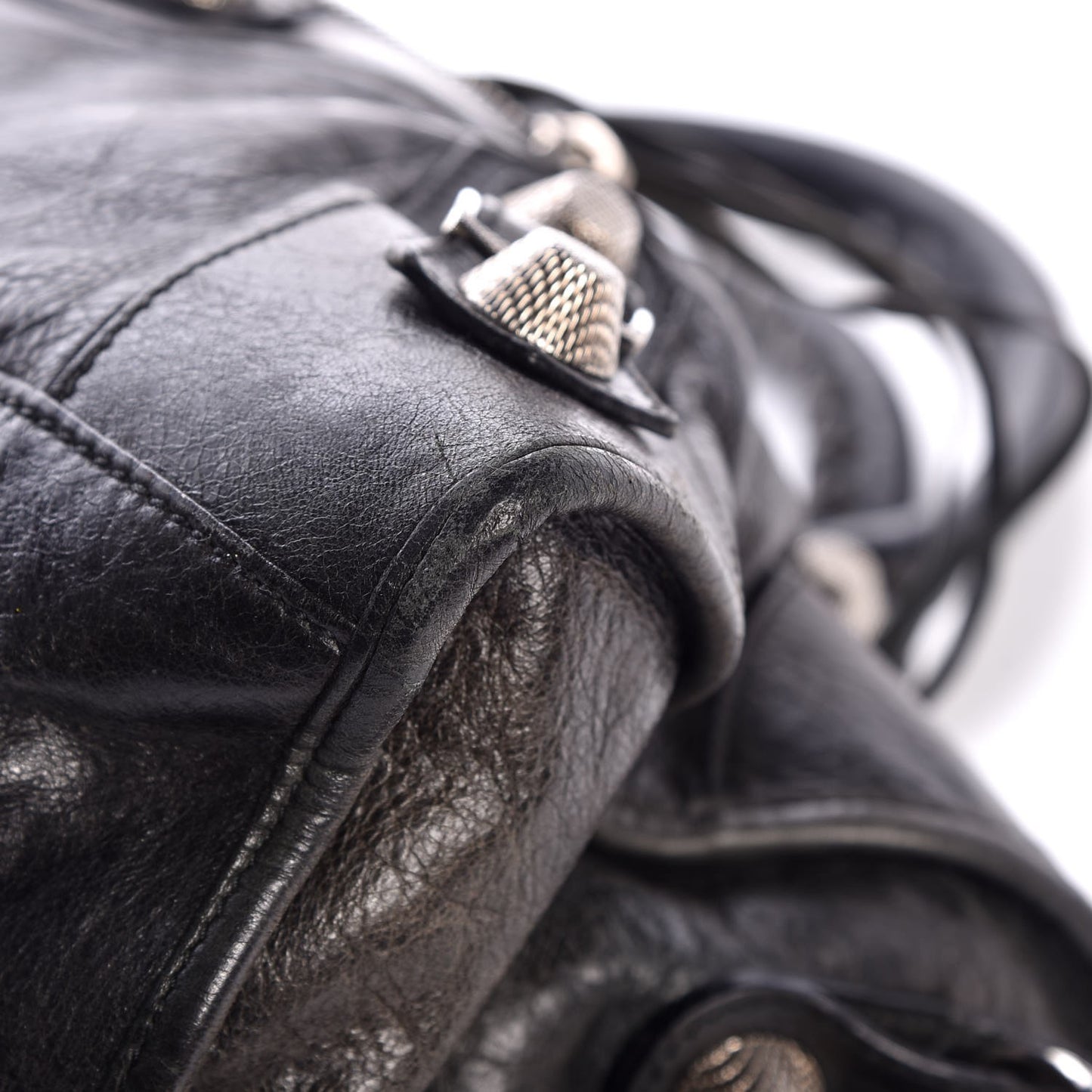 Agneau Giant 21 Silver Hardware Part Time Black