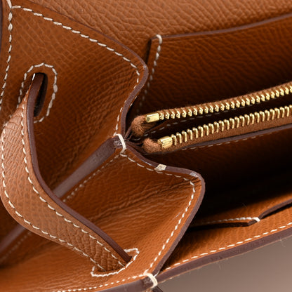 Hermes Epsom Kelly Wallet To Go Gold 11 of 11