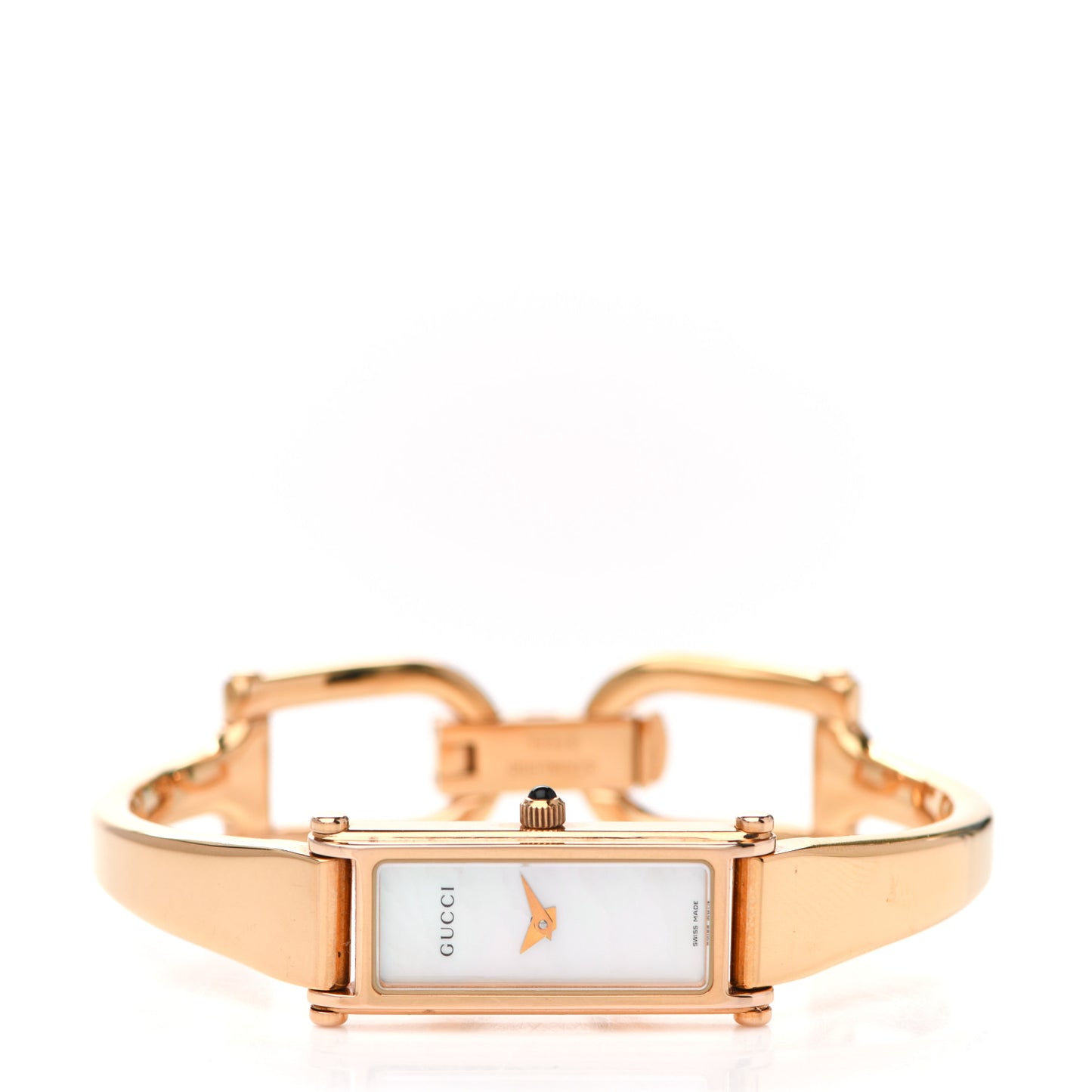 Stainless Steel Mother of Pearl 12mm 1500L Horsebit Quartz Watch