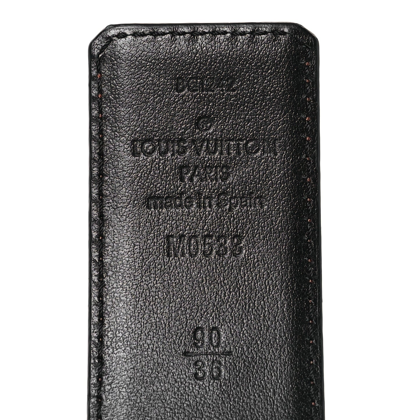 Calfskin 35mm LV Mirror Reversible Belt 90 36 Black Brown