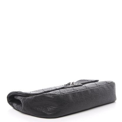 Chanel Distressed Lambskin Le Marais Ligne Flap Black 4 of 13