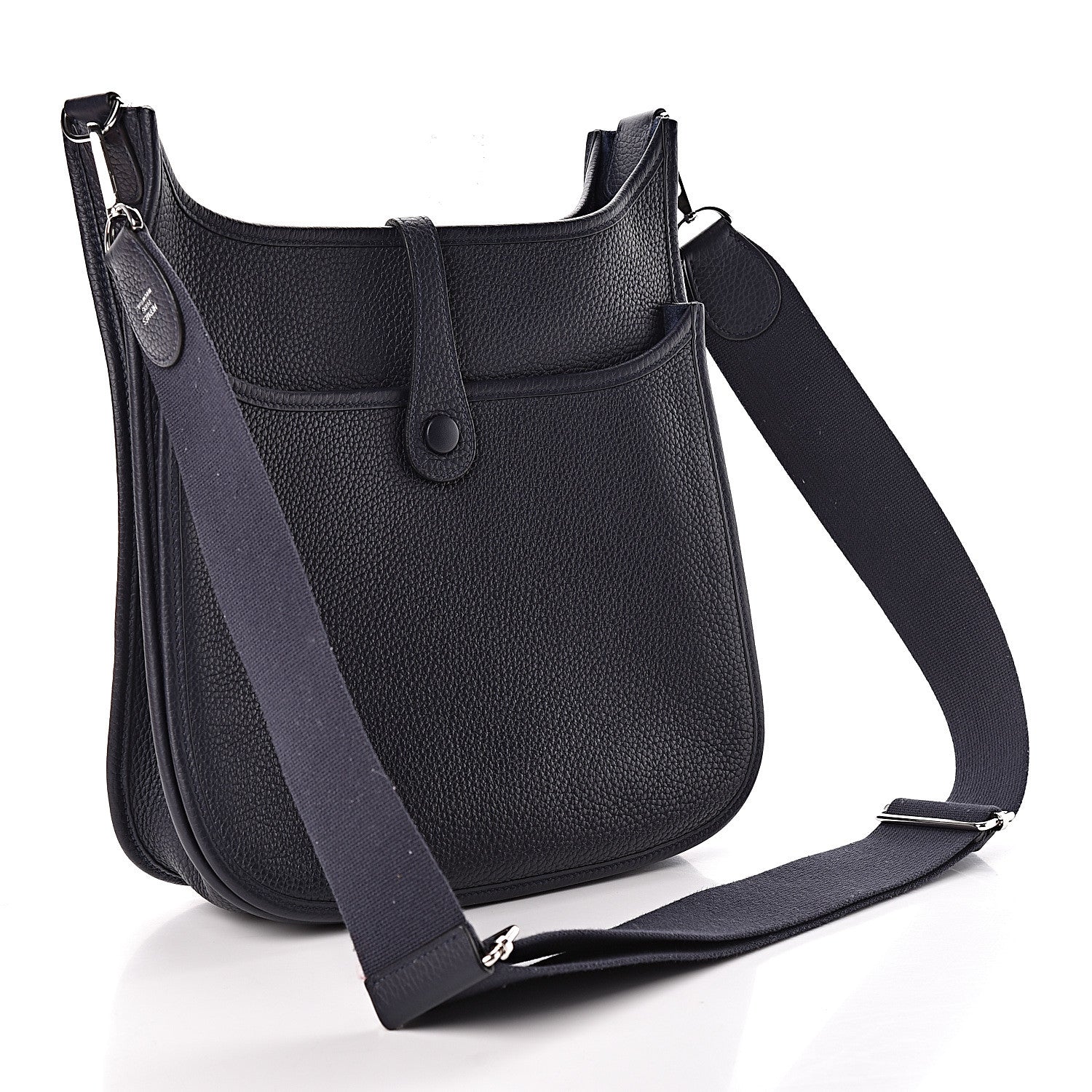 Hermes Taurillon Clemence Evelyne III PM Bleu Nuit 3 of 11