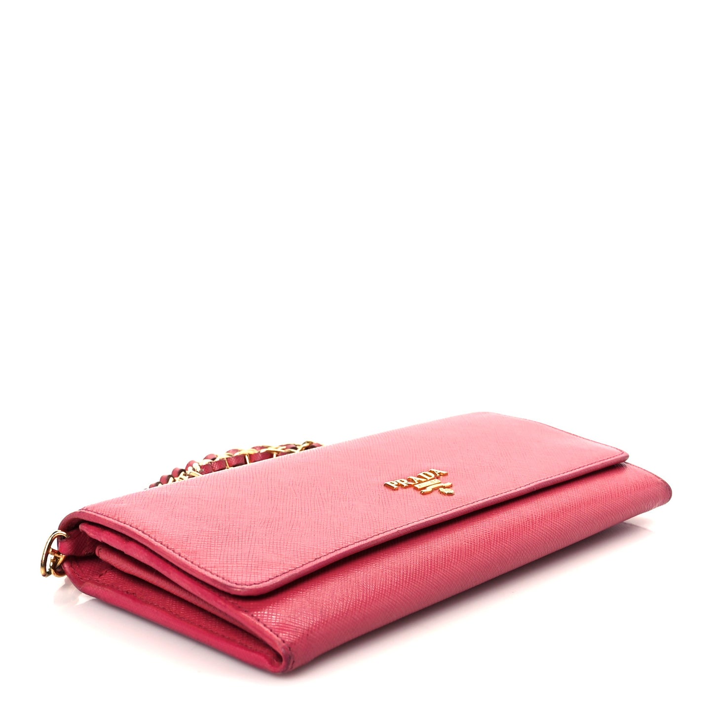 Saffiano Wallet on Chain Peonia