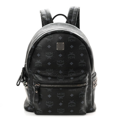 MCM Visetos Small Side Stud Stark Backpack Black 1 of 11