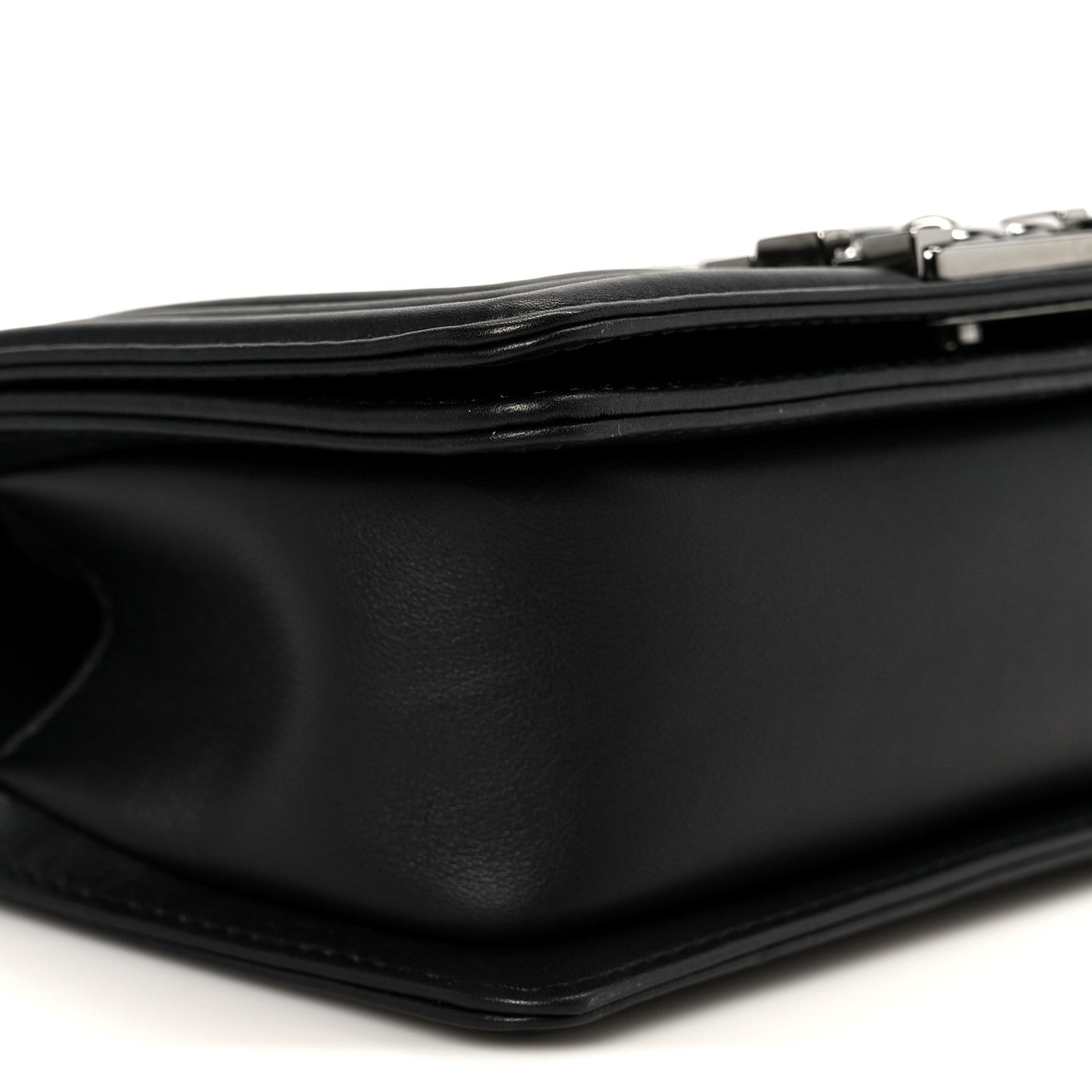 Chanel Calfskin Strass Crystal Small Boy Flap Black 9 of 10