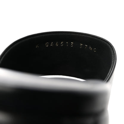 Chanel Lambskin Quilted CC Platform Mules 37.5 Black 9 of 10