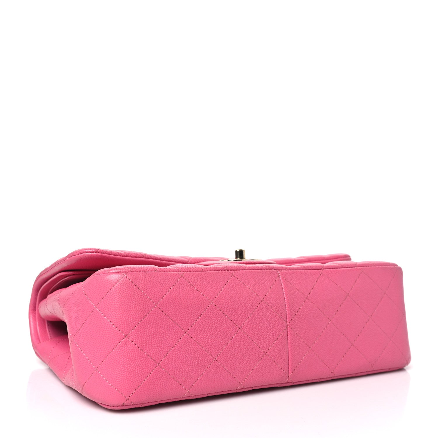 Chanel Caviar Quilted Jumbo Double Flap Pink 4 of 13