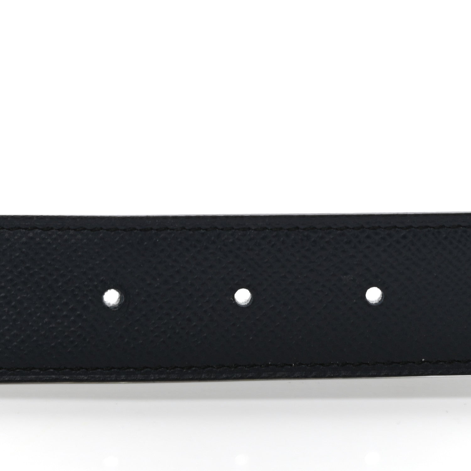 Hermes Epsom 32mm Belt Strap 85 Black White 4 of 6