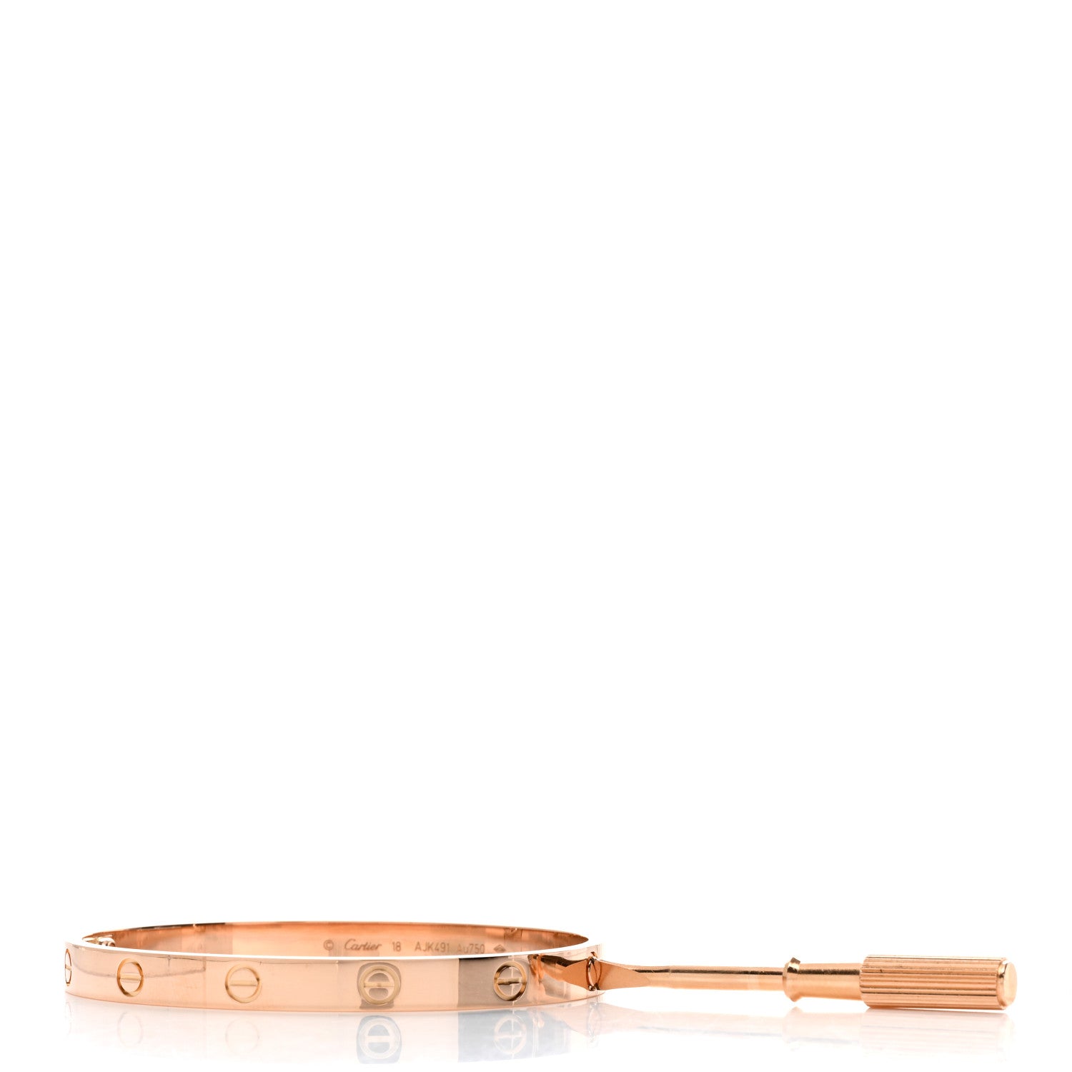 Cartier 18K Pink Gold LOVE Bracelet 18 4 of 5