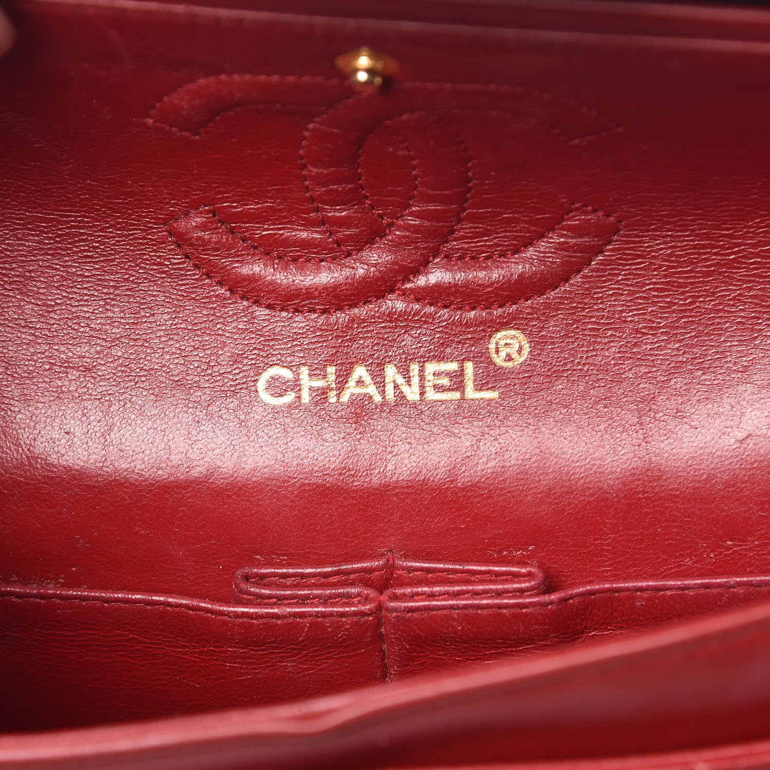 Chanel Lambskin Quilted Small Double Flap Red 6 of 13