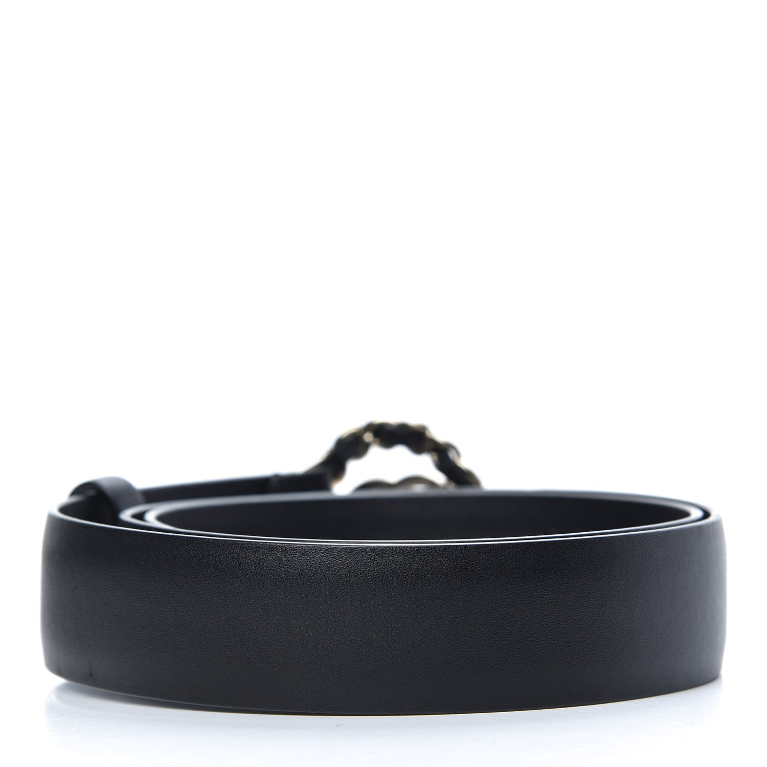 Chanel Calfskin CC Chain Belt 75 30 Black 2 of 7