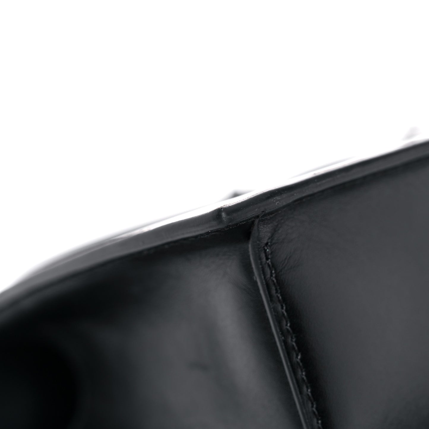 Calfskin Knuckle Shoulder Bag Black