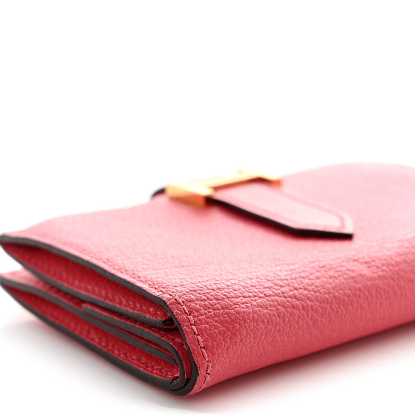 Chevre Mysore Mini Bearn Wallet Rose Lipstick