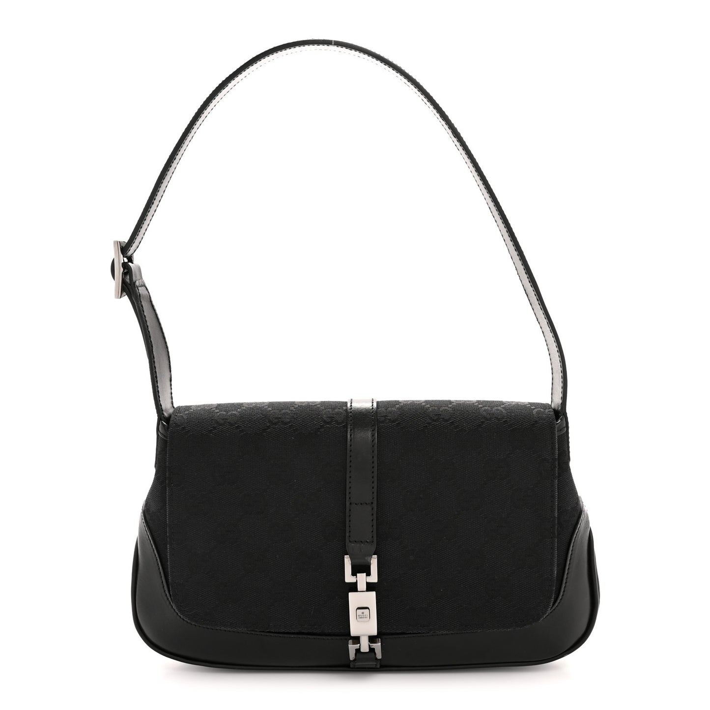 Monogram Calfskin Small Jackie O Hobo Black