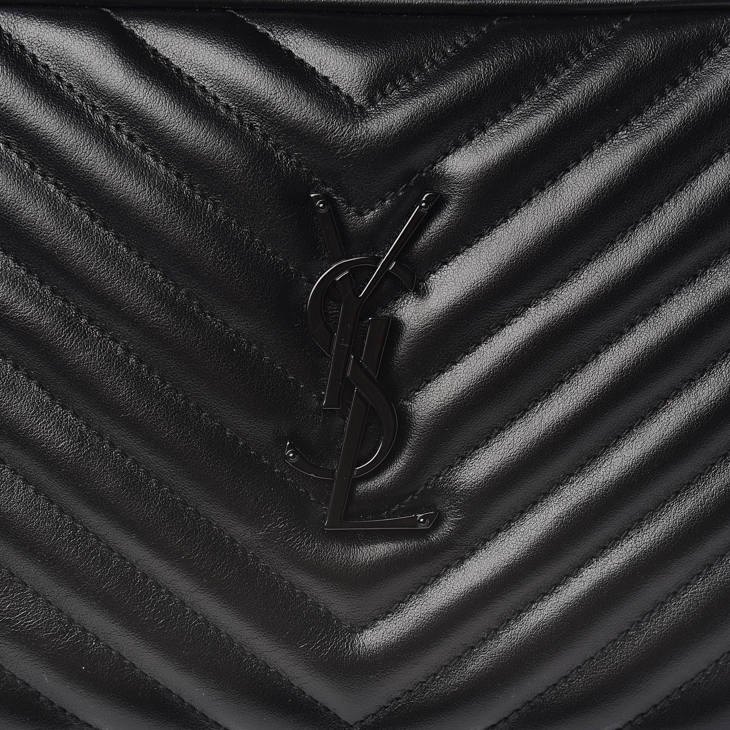 Saint Laurent Calfskin Matelasse Monogram Lou Camera Bag Black 10 of 10