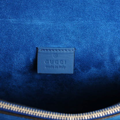 Gucci GG Supreme Monogram Medium Dionysus Shoulder Bag Blue 6 of 7