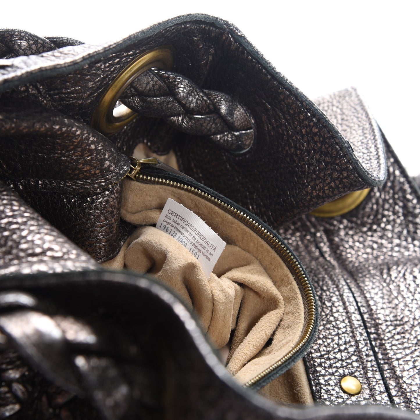 Metallic Cervo Illusion Hobo Bronze
