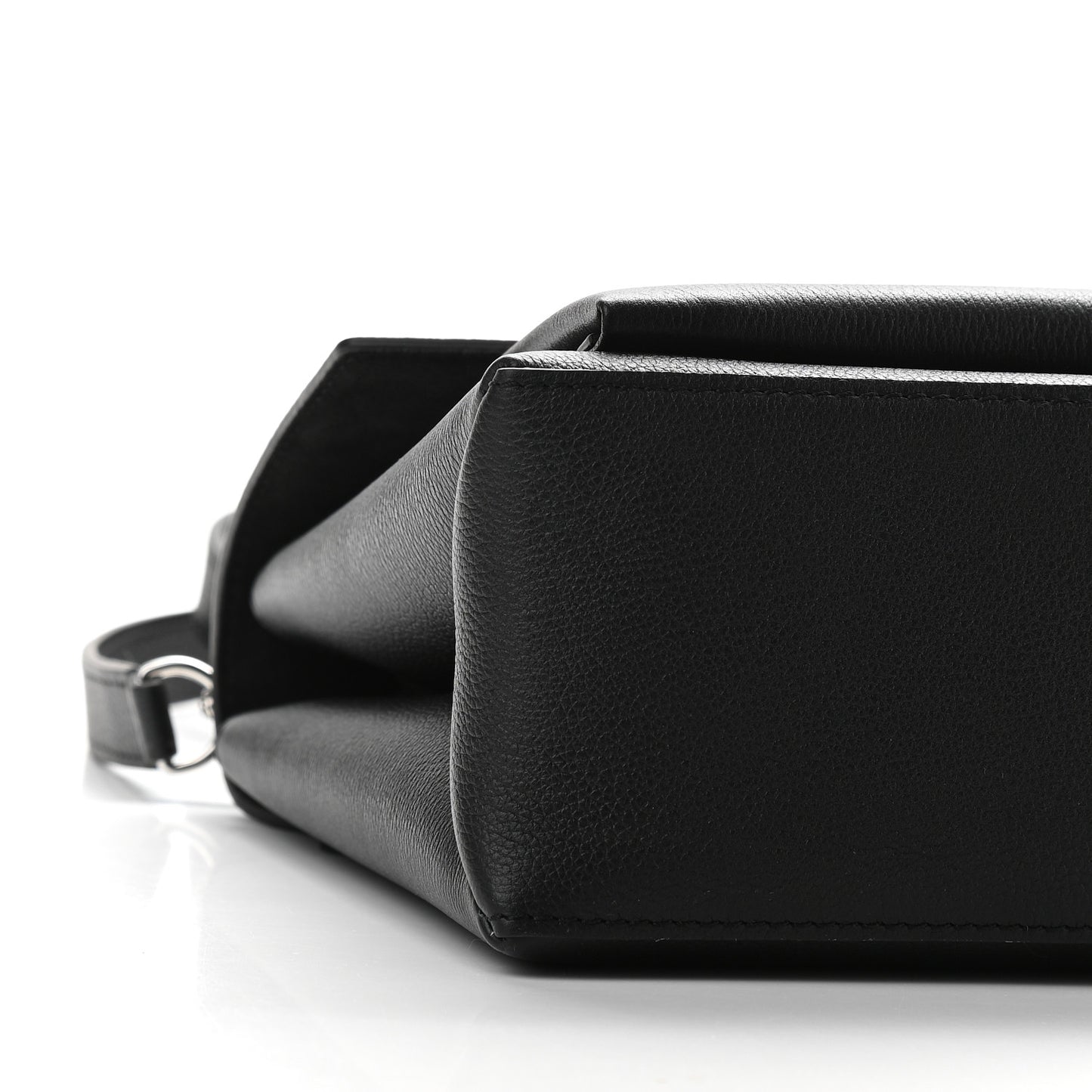 Soft Calfskin My Lockme Top Handle Black