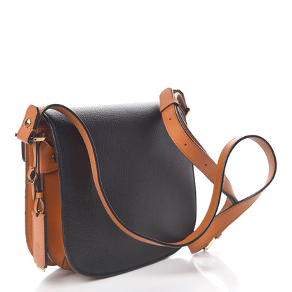 MCM Visetos Calfskin Small Patricia Crossbody Bag Cognac Black 3 of 10