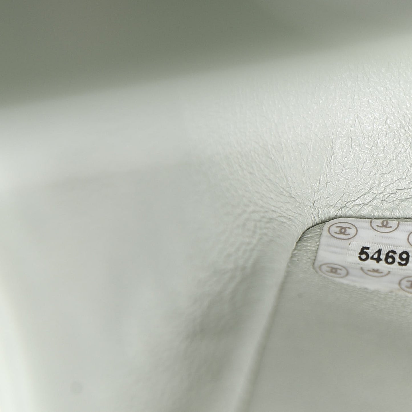 Lambskin Quilted Small Double Flap Light Grey