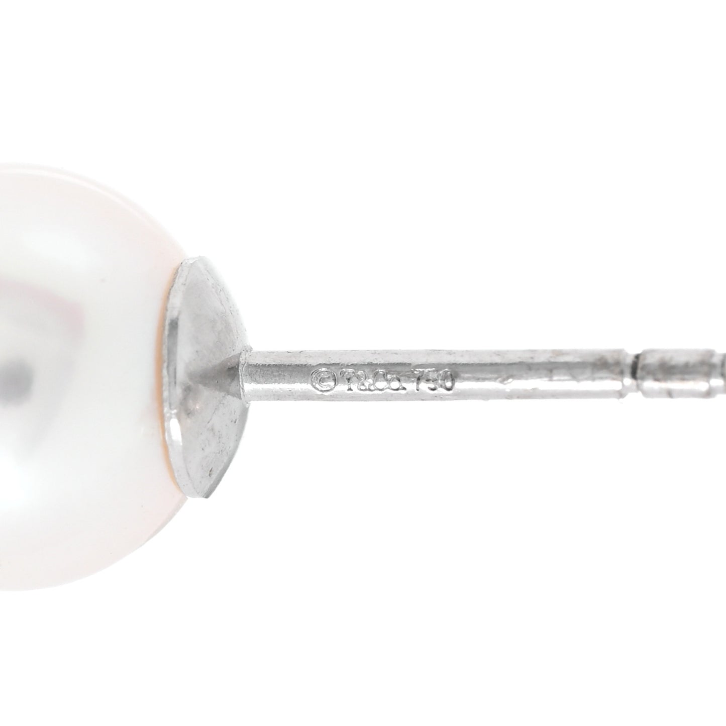 18K White Gold Akoya Pearl 7-7.5mm Signature Earrings