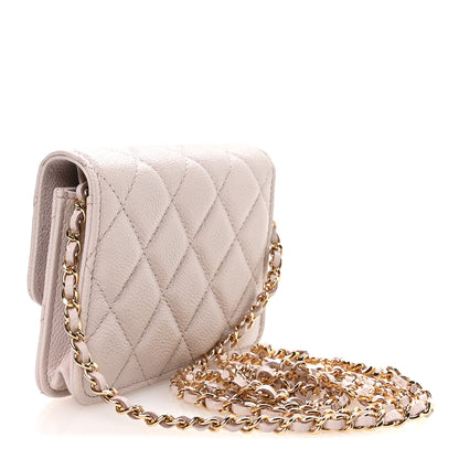 Chanel Caviar Quilted Miss Coco Clutch With Chain Light Purple 3 of 12