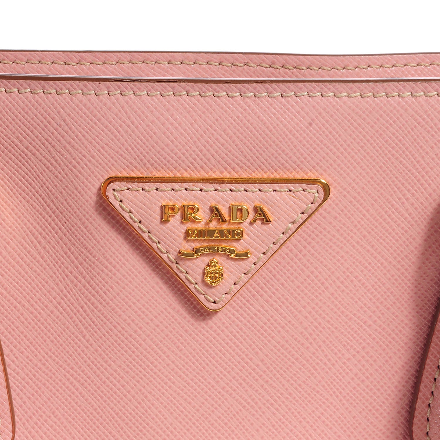 Prada Saffiano Lux Medium Bi-Color Tote Orchidea Talco 6 of 15