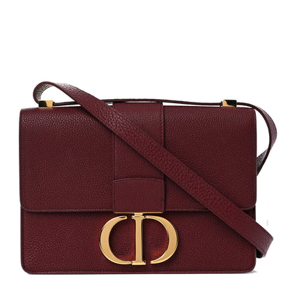 Christian Dior Grained Calfskin 30 Montaigne Flap Bag Red Brick 1 of 20