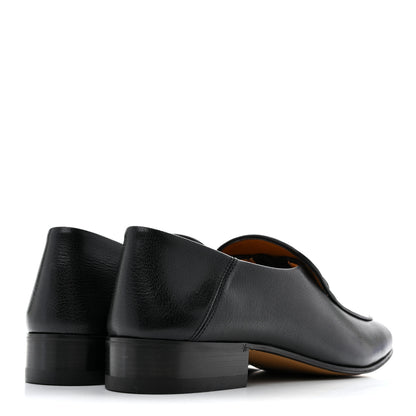 Gucci Goatskin Womens Horsebit Mid-Heel Loafers 39.5 Black 5 of 11
