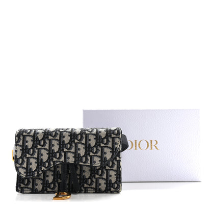 Christian Dior Oblique Saddle Belt Bag Blue 12 of 12