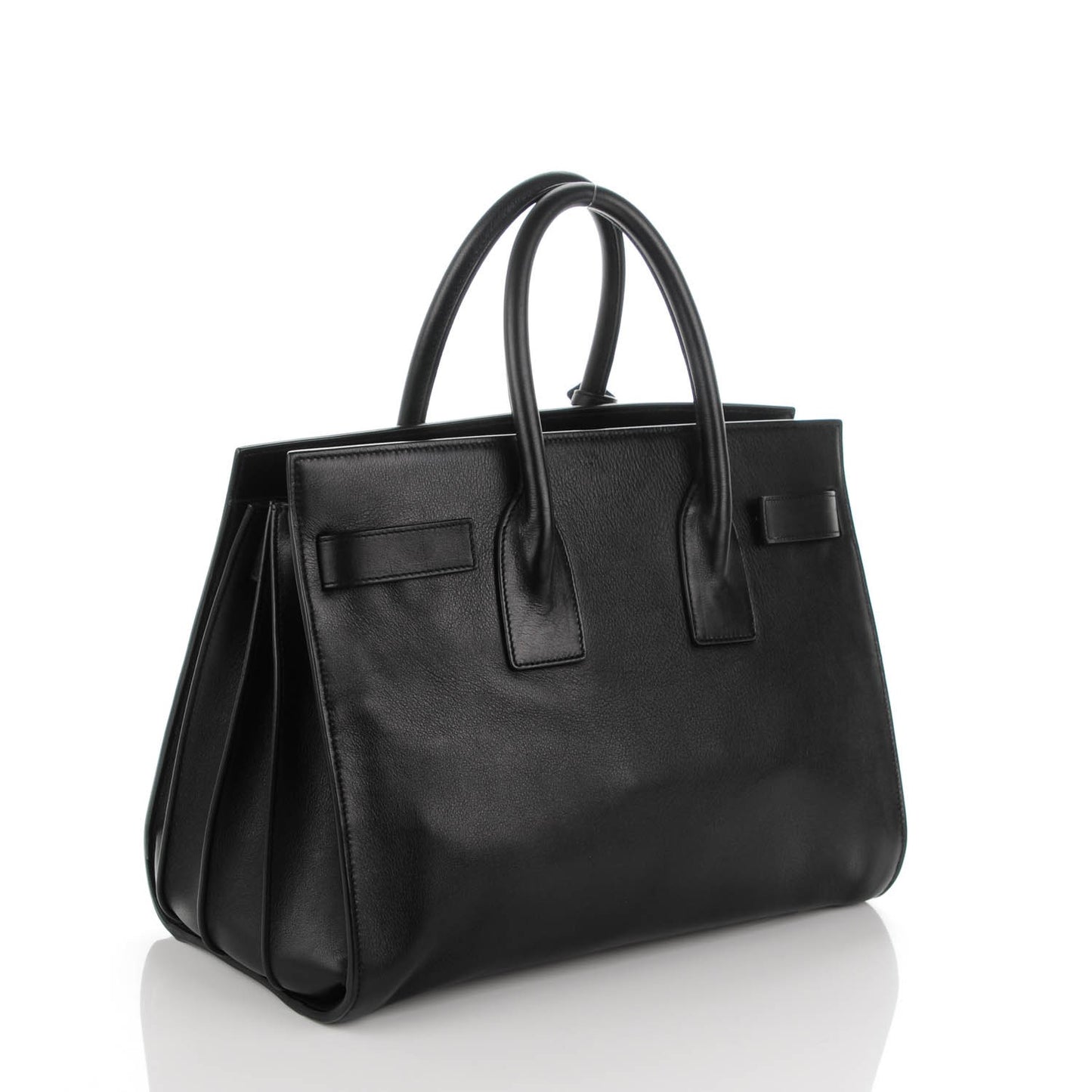 Calfskin Small Sac De Jour Black