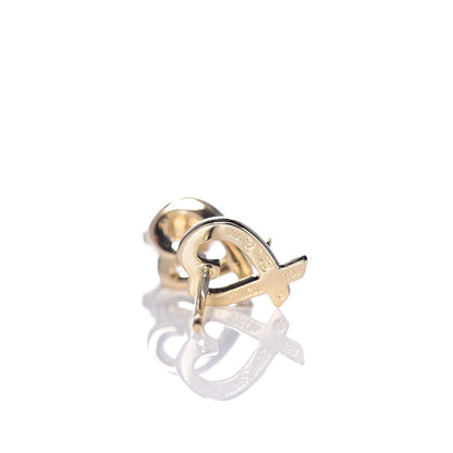 Tiffany 18K Yellow Gold Mini Paloma Picasso Loving Heart Earrings 4 of 5