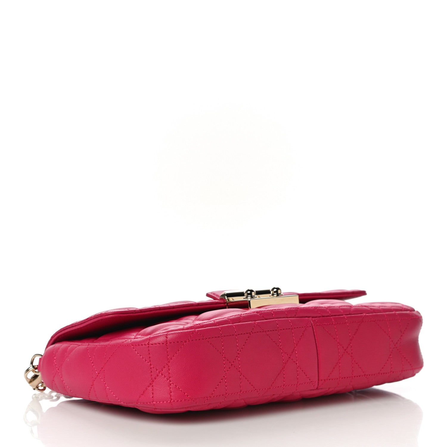 Christian Dior Lambskin Cannage Miss Dior Promenade Pouch Fuchsia 3 of 11