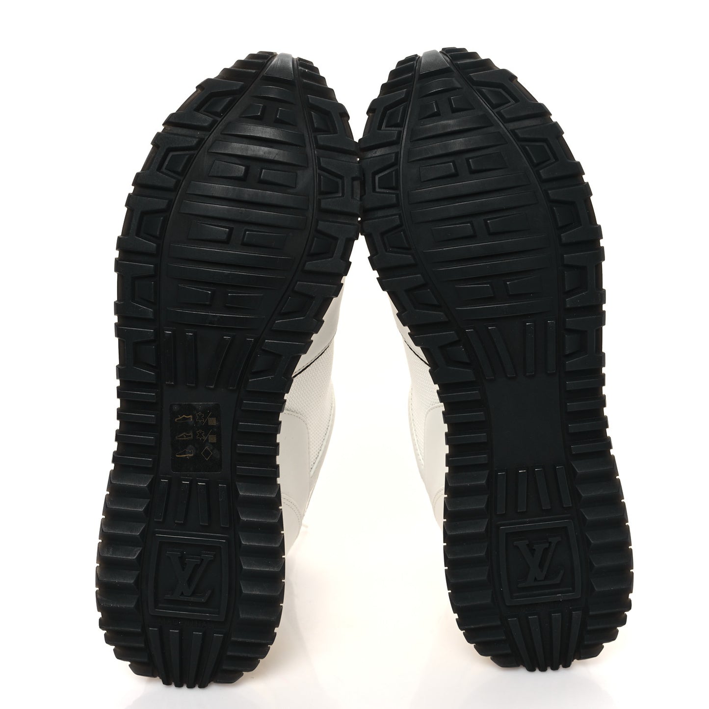 Calfskin Monogram Run Away Sneakers 38 White
