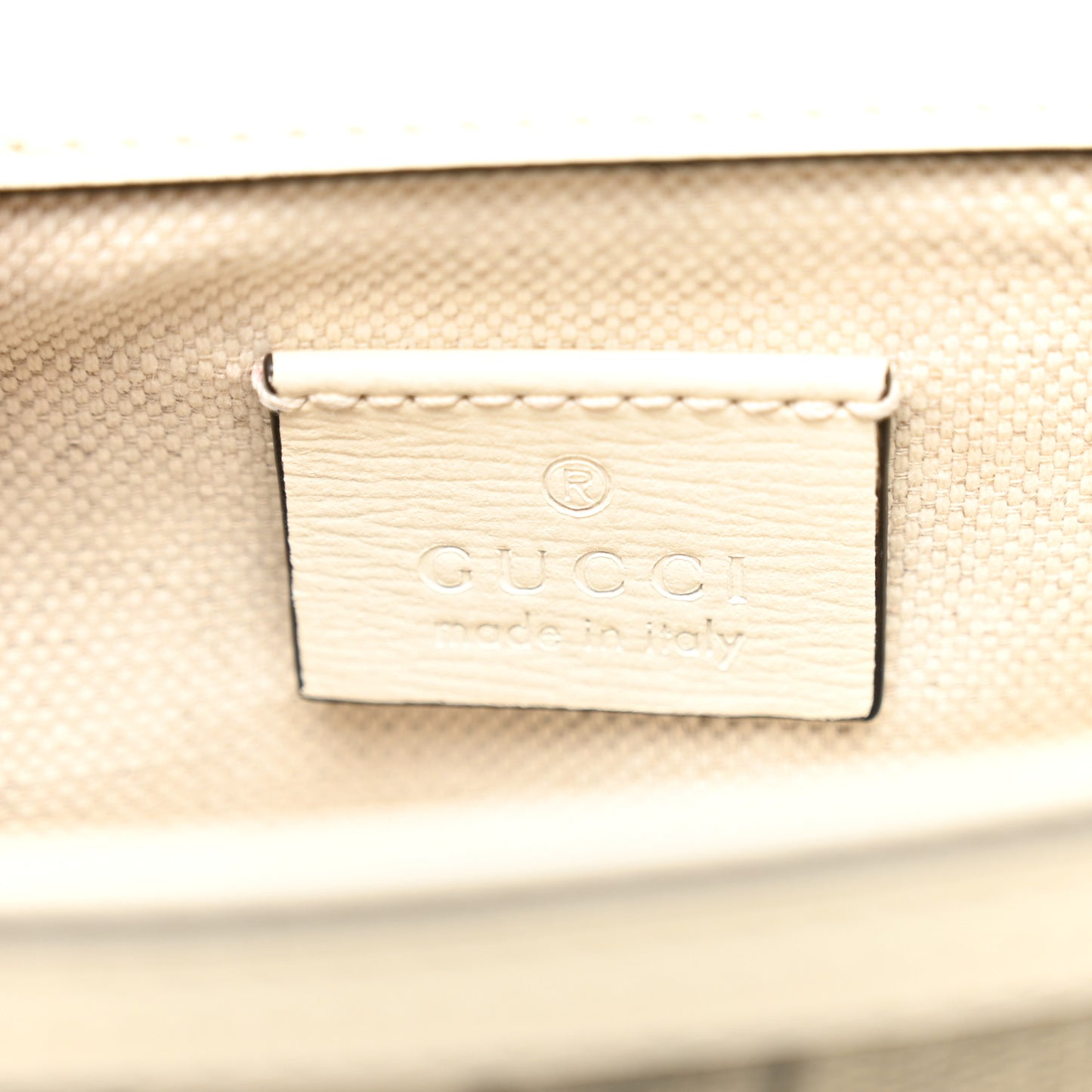 GG Supreme Monogram Web Mini Horsebit 1955 Shoulder Bag Beige Mystic White