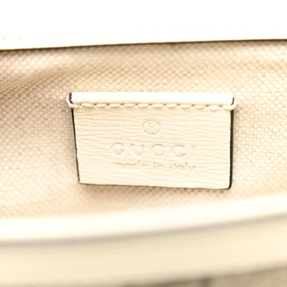 Gucci GG Supreme Monogram Web Mini Horsebit 1955 Shoulder Bag Beige Mystic White 6 of 10