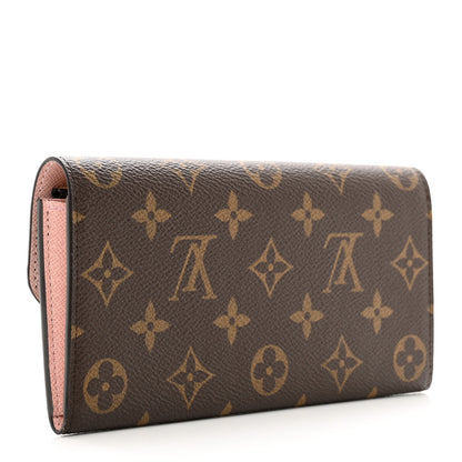 Louis Vuitton Monogram Emilie Wallet Rose Ballerine 3 of 7