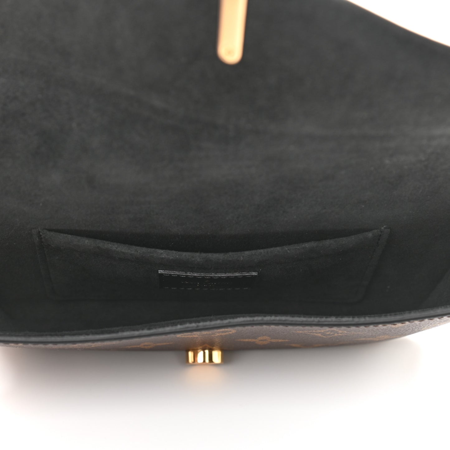 Monogram Padlock On Strap Black