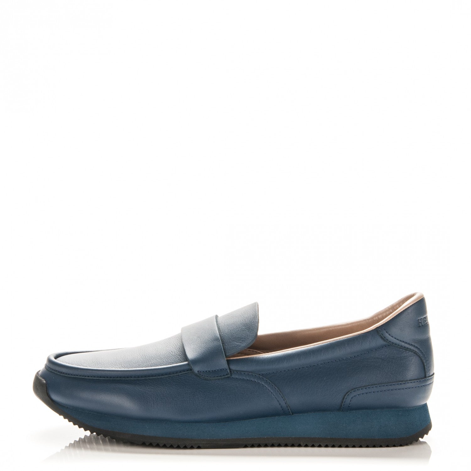 Hermes Calfskin Mens Injection Sneakers 41.5 Marine 1 of 5