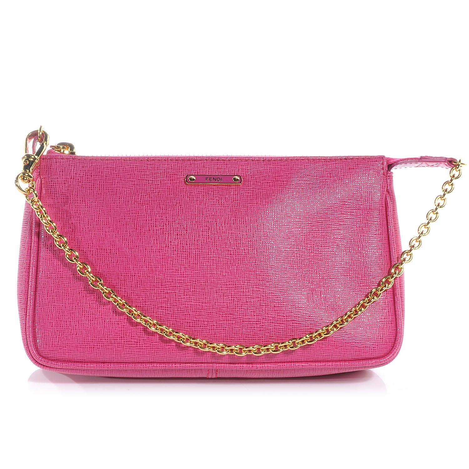 Fendi Vitello Elite Pochette Ciclamino 1 of 9