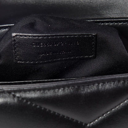 Saint Laurent Calfskin Y Quilted Monogram Toy Loulou Crossbody Bag Black 10 of 12