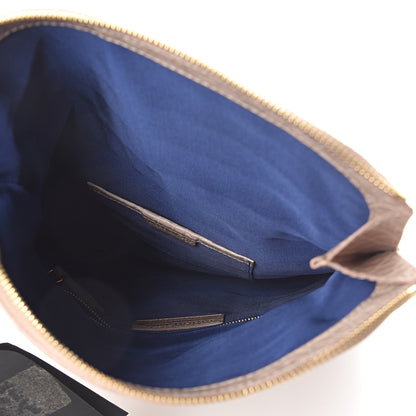 Burberry Alligator Large Kendal Folded Clutch Nude 3 of 6