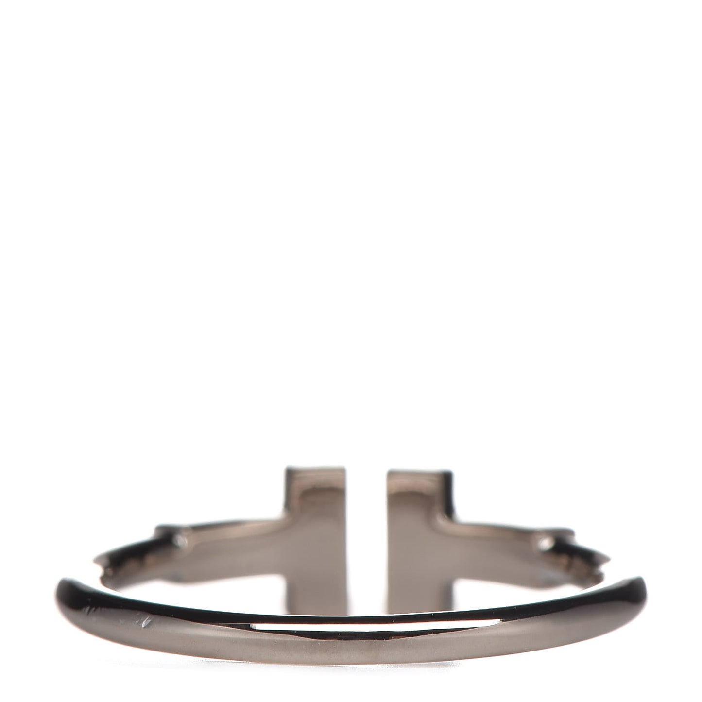 18K White Gold Diamond T Wire Ring 54 7
