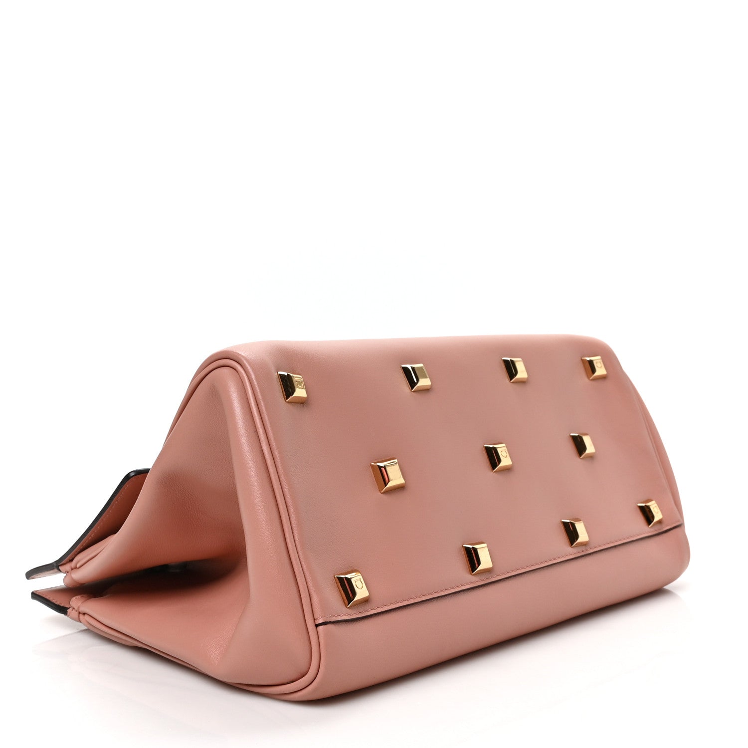 Salvatore Ferragamo Calfskin Medium The Studio Box Bag Antique Rose 4 of 8