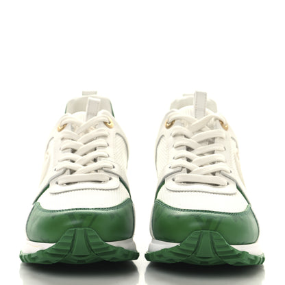 Louis Vuitton Calfskin Monogram Run Away Sneakers 36 White Green 3 of 9