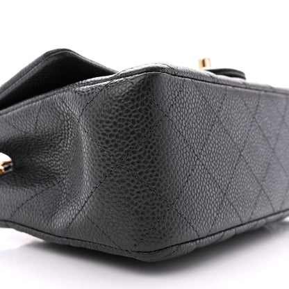 Chanel Caviar Quilted Mini Rectangular Flap Dark Grey 9 of 11