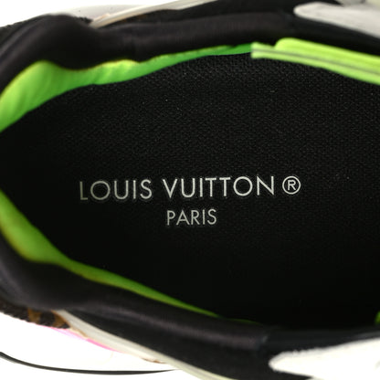 Louis Vuitton Mix Materials Suede Calfskin Run 55 Sneakers 36.5 Pink White Yellow 7 of 7