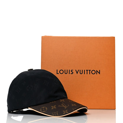 Louis Vuitton Polyester Silk Monogram LV Get Ready Cap M Black 9 of 9